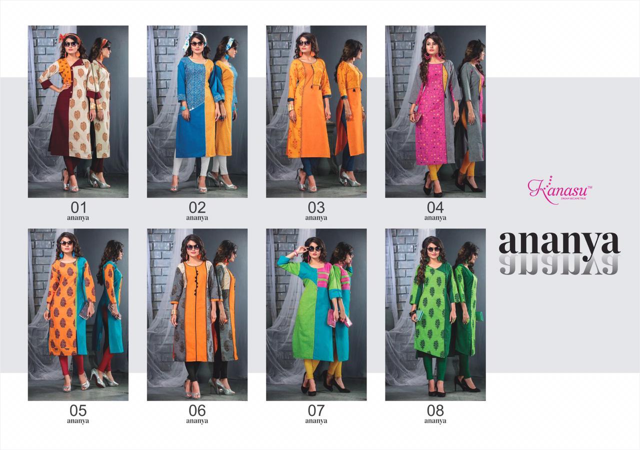Kanasu Ananya South Cotton Designer Kurti Collection st Wholesale Price